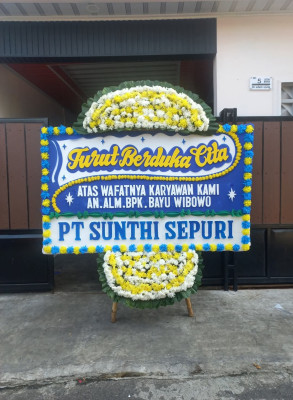 Papan Bunga Duka di Palapa